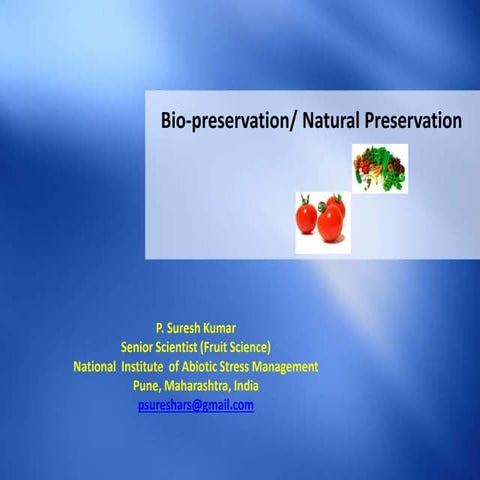 role of fermented foods in human being ppt | PPTX
