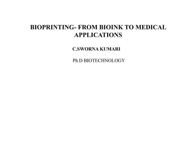 Bioprinting