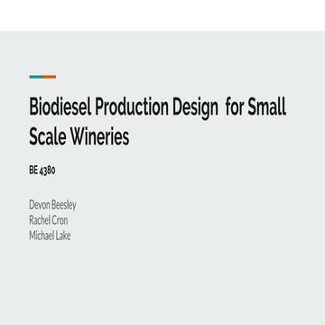 Bioprocess final presentation