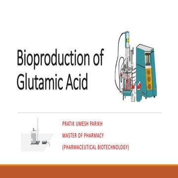 Bioproduction of Glutamic Acid