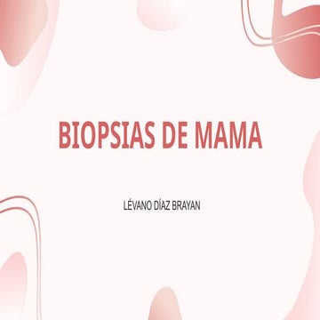 Diferentes tipo de biopsia de mama tratamiento quirurgico