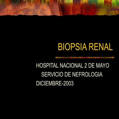Biopsia renal