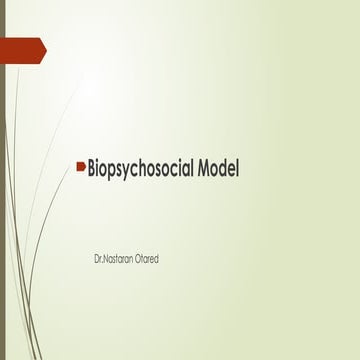 Biopsychosocial model in clinical psychology