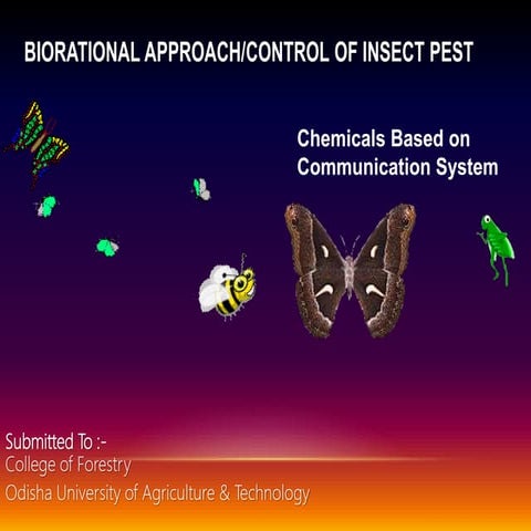 Biorational approach of insect pest control