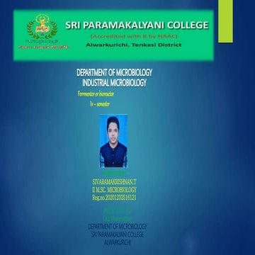 bioreactor AND fermentor 1.pptx