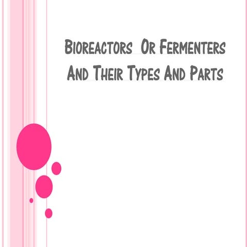 BIOREACTORS OR FERMENTERS