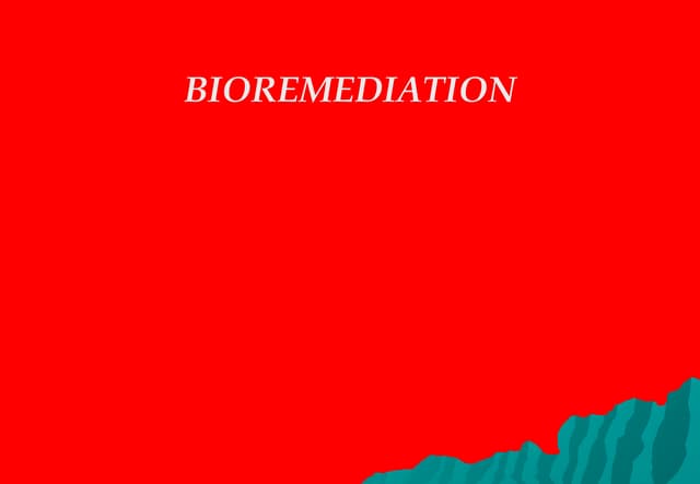 Bioremediation clean environment
