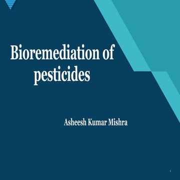 Bioremediation of pesticides