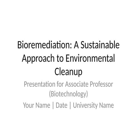 Bioremediation: A sustainable strategies
