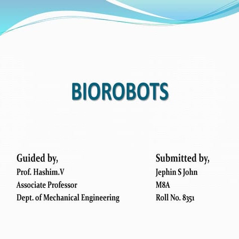 Biorobots