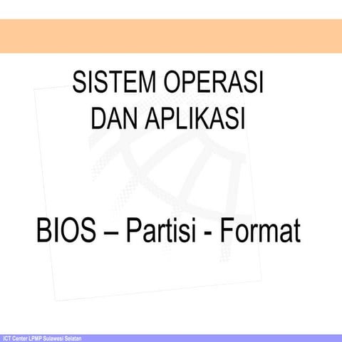 Bios partisi format