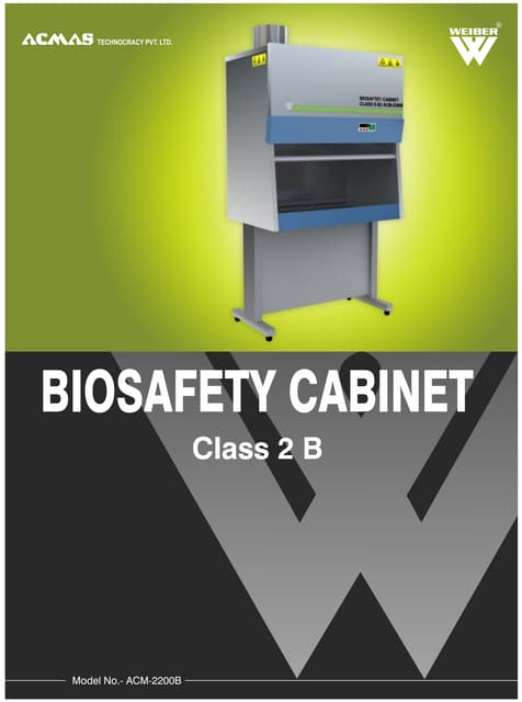 Biosafety Cabinet Class 2 B By Acmas Technologies Pvt Ltd