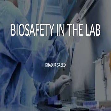 Bio-safety in the lab when dealing with a virus, bacteria and fungi