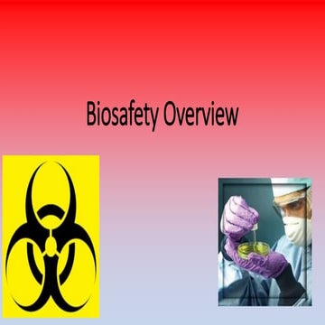Introduction of Biosafety