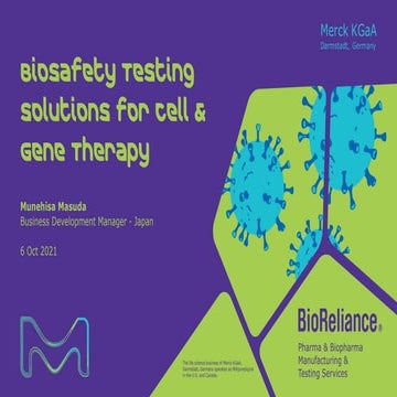 Biosafety Testing Solutions for Cell & Gene Therapy | PDF