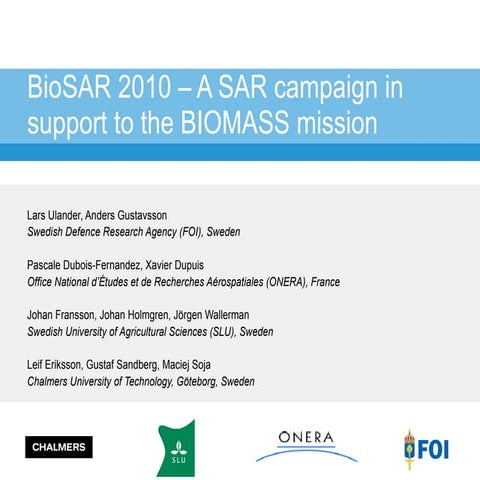 BioSAR2010-aSARcampaigninsupportofthebiomassmission.ppt