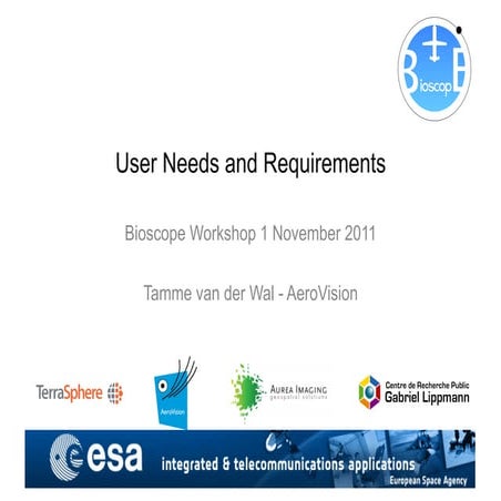 BIOSCOPE User Requirements