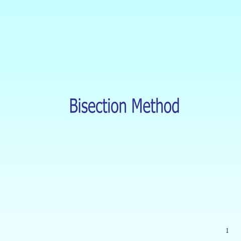 Numrical Analysis biosection method lecture 1.pdf