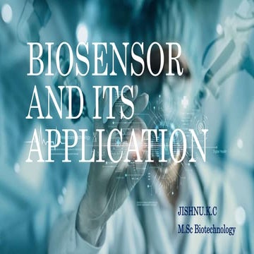 Biosensor and its Applications