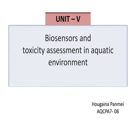 Biosensor, Ecolabeling and Traceability