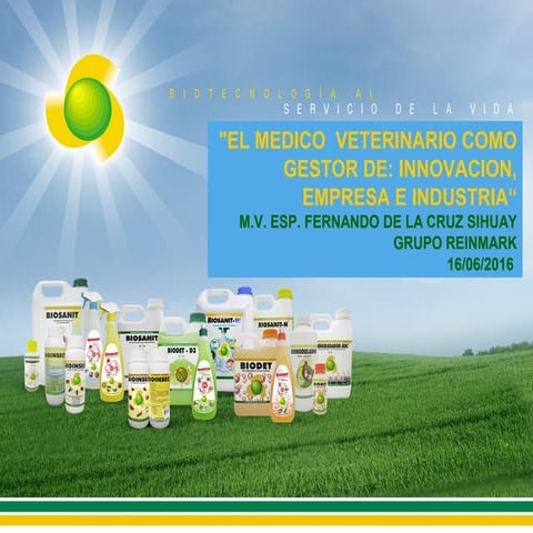 EL MEDICO VETERINARIO COMO GESTOR DE INNOVACION