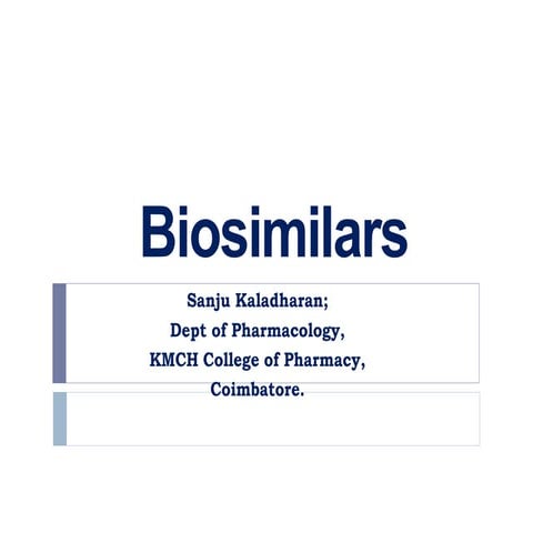 Biosimilars 
