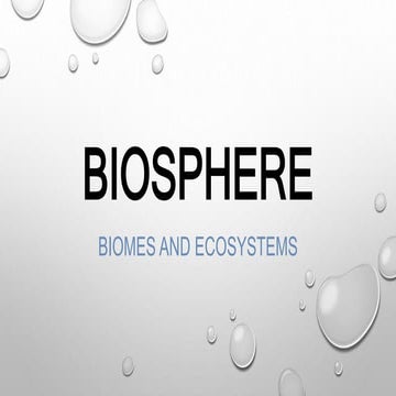 Biosphere