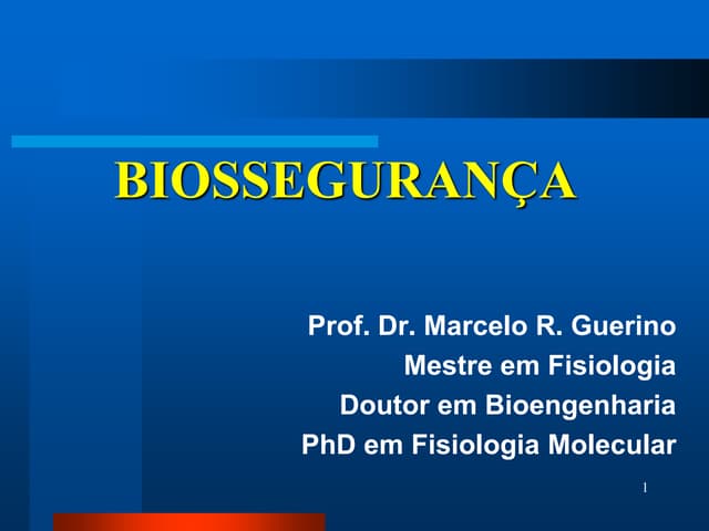 Biossegurança 1