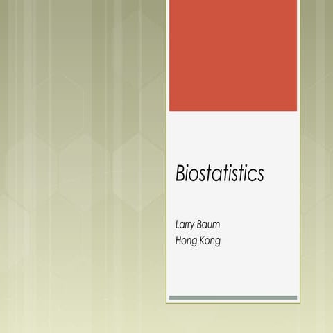 Biostatistics