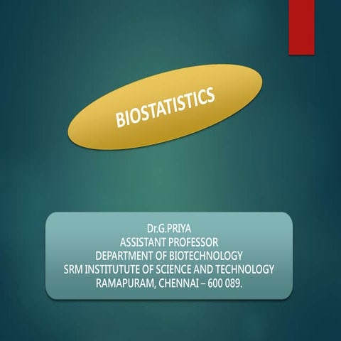 Biostatistics