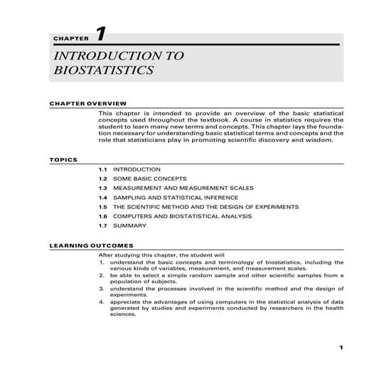 Comprehensive Introduction to Biostatistics: Concepts and Applications ...