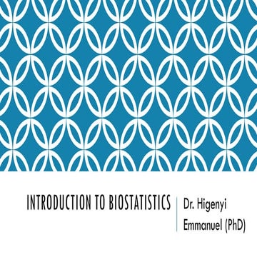 Biostatistics notes for Masters in Public Health