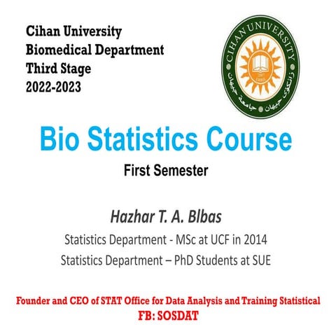 BioStatistics Course - BioMedical science .pdf