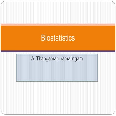 Biostatistics i