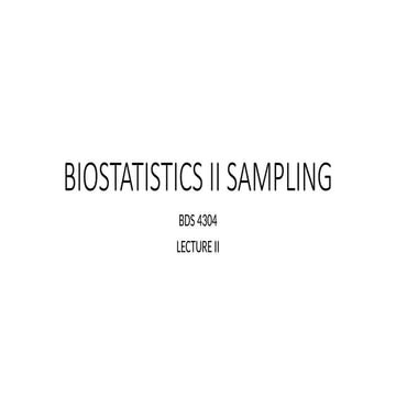 Introduction  to biostatistics and bioinformatics