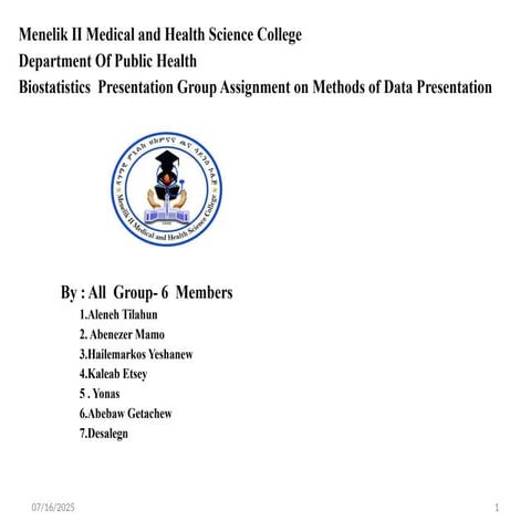 Biostatistics  Presentation Assignment.pptx