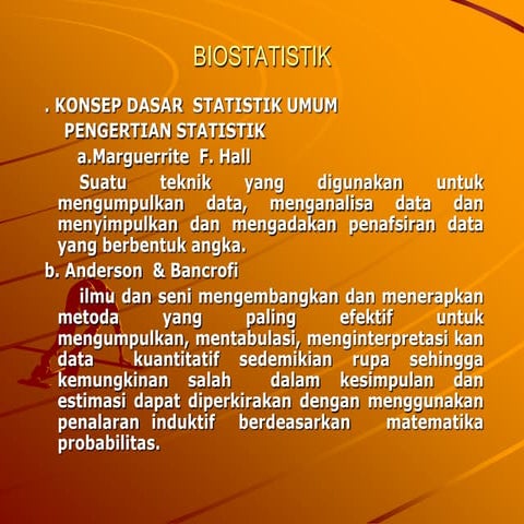 Biostatistik