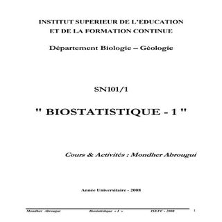 Biostatistique