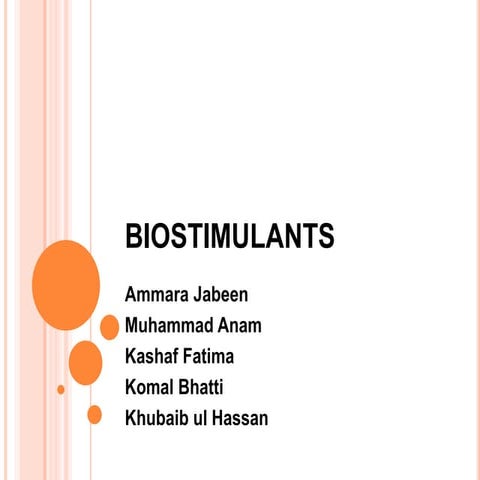 Biostimulants