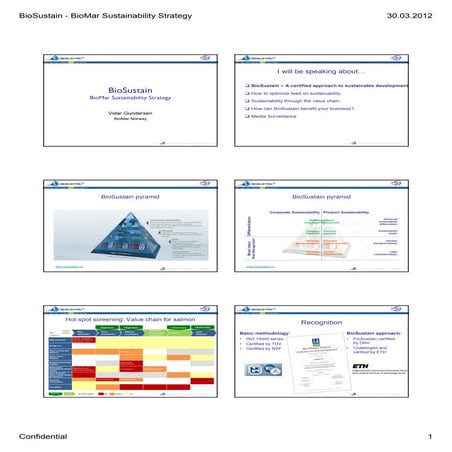 BioSustain - BioMar Sustainability Strategy 2012