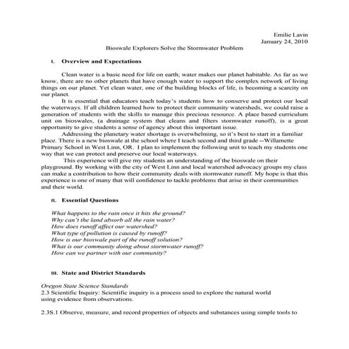 Bioswale Unit | PDF