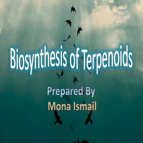Terpenoids Biosynthesis  