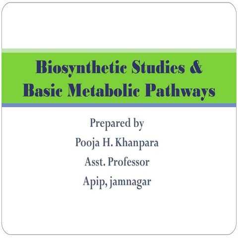 Biosynthetic pathways by pooja