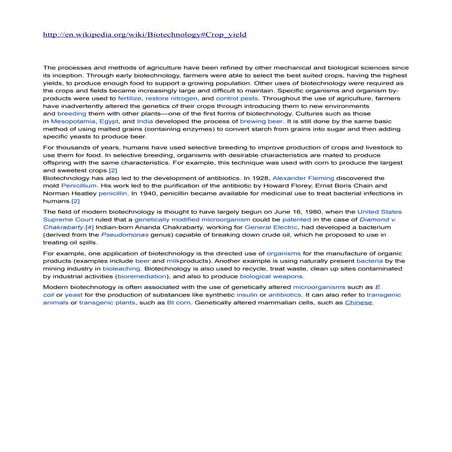 role of biotechnology in agriculture | PPTX