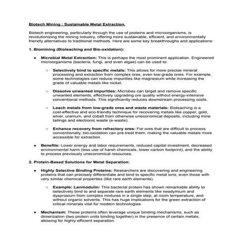 Biotech engineering protinutes for mining.pdf