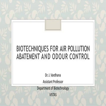 BIOTECHNIQUES for air pollution monitoring..pptx