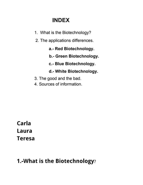 Biotechnology