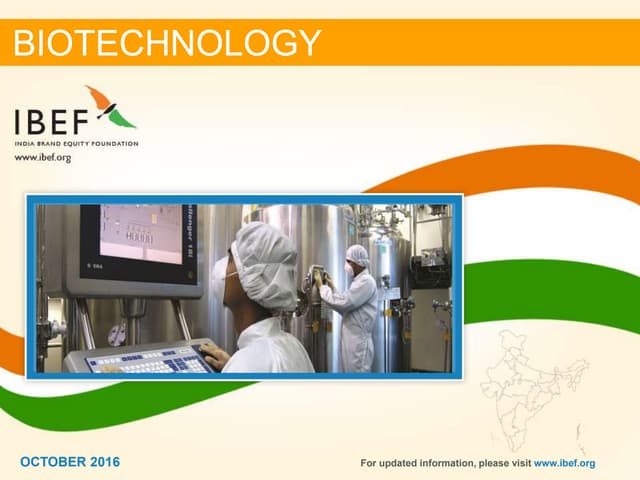 Biotechnology Sectore Report - October 2016