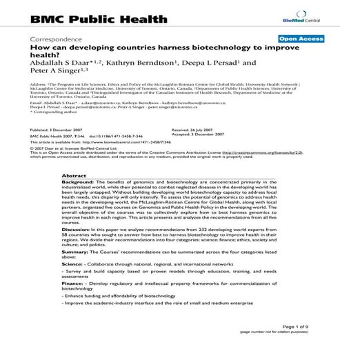 Role of Biotechnology in Global Health Equity.pdf