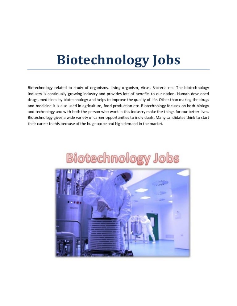 Biotechnology Jobs In Delhi